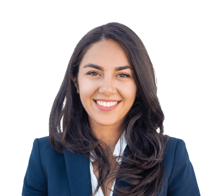 headshot of a professionally dressed woman smiling